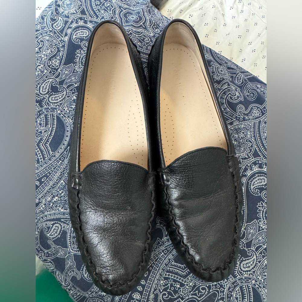 Cole Haan Black Leather Loafers